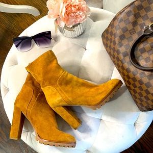 Aldo Camel Suede Boots